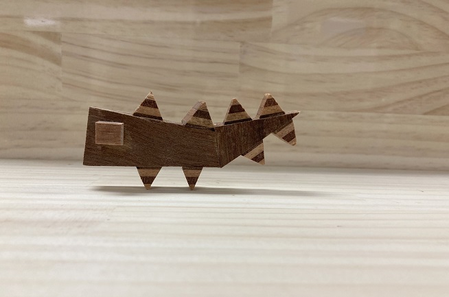 ベニヤクラフト・孫が作った魚
